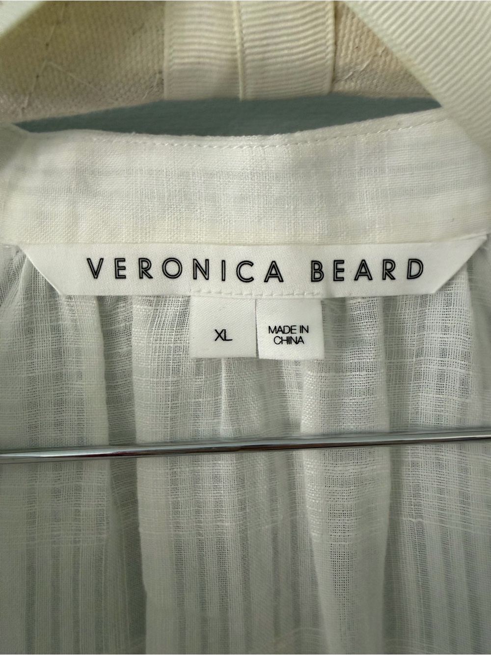 Like New - Veronica Beard Sarita White Tiered V-Neck Maxi Dress (XL) - Picture 10 of 13